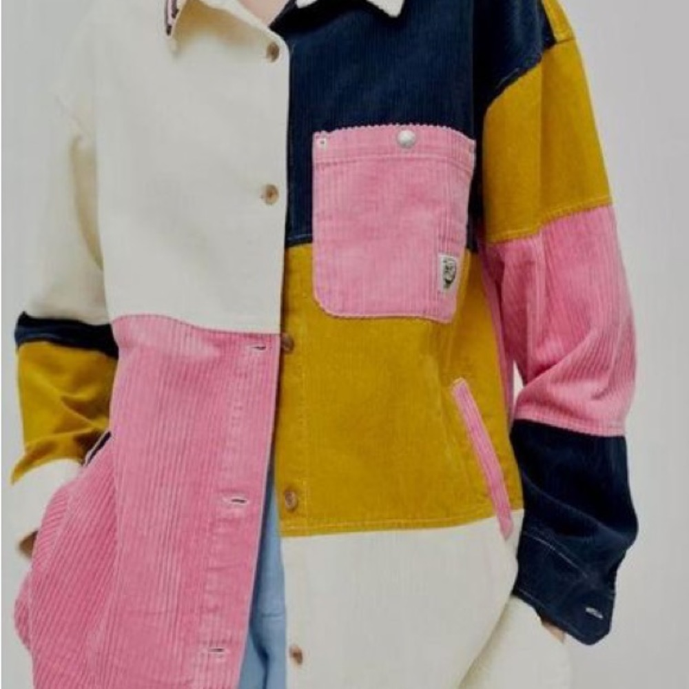 Urban Outfitters Color-block Corduroy Jacket - L